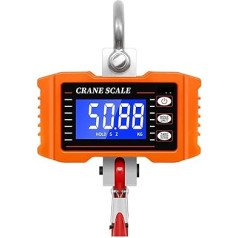 Digitale Kranwaage, 500 kg/1000 lb, industrielle Schwerlastwaage, hochpräzise elektronische Hängewaage mit HD-Großbildschirm