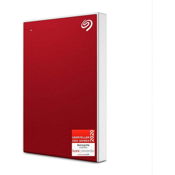 Seagate One Touch 1TB portatīvais ārējais cietais disks PC Notebook un Mac USB 3.0 sarkans + 2 gadu glābšanas dienests Modelis Nr.: STKB1000403