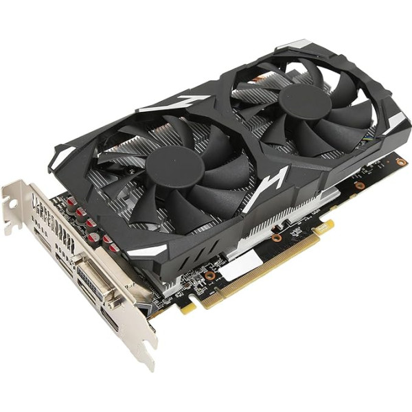 VBESTLIFE RX 580 Gaming Graphics Card, 8GB GDDR5 256-Bit Gaming GPU Grafiskā karte ar DP, HDMI, DVI, 16X PCI Express 3.0 Dual Cooling Fan Grafiskā karte, atbalsta 4K, paredzēta mājas birojam, spēlēm