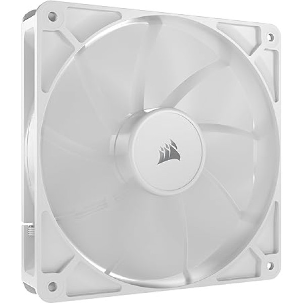 CORSAIR RS140 140mm PWM ventilators - Daisy Chain savienojums - zems trokšņa līmenis - magnētiskais kupola gultnis - vienvietīgs - balts