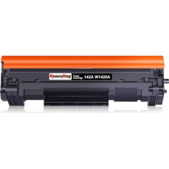 HenceBuy 142a toneris juodas (su mikroschema), skirtas HP 142A W1420A tonerio kasetei, suderinamas su HP Laserjet M110w M110 HP LaserJet MFP M140w M140 MFP M139 spausdintuvu (1 juodas)