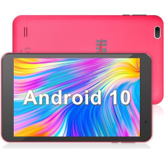 Haehne planšetdators 8 collu Android 10,8 collu planšetdators, Quad Core procesors, 2GB RAM + 32GB ROM, 128GB paplašināms, 1280 x 800 IPS, akumulators 4000mAh, WiFi, GPS, Bluetooth, rozā krāsā