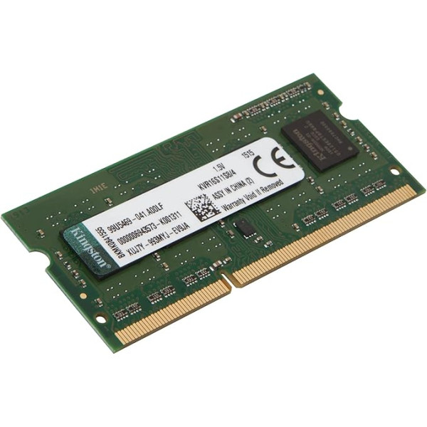 Kingston ValueRAM 4GB 1600MHz DDR3 NonECC CL11 SODIMM 1Rx8 1.5V KVR16S11S8/4 Laptop-Speicher