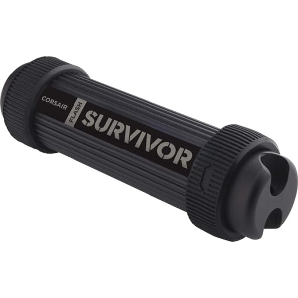 Corsair Flash Survivor Stealth v2 64GB USB zibatmiņas karte (USB 3.0, izturīga, izturīga), melnā krāsā