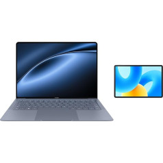 HUAWEI MateBook X Pro Core Ultra, 980 g ultraviegls ādu nomierinošs metāla korpuss, Intel Core Ultra 9 procesors, 14,2 collu OLED reālu krāsu displejs, 32 GB + 2 TB, Morandi Blue+ MatePad 11,5 6+128 G