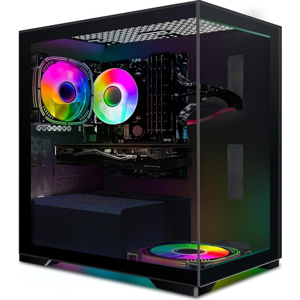 STGsivir spēļu galddators, Intel Core i7 līdz 3,9 GHz, Radeon RX 580 16 GB GDDR5, 16 GB RAM, 512 GB SSD, WiFi 600M, BT 5.0, RGB ventilators x 2, W10H64