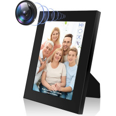 Nisanmoon Picture Frame Camera HD 1080P Small Camera Photo Frame Mini Camera Support Motion Detection and Loop Recording for Home and Office Security Security Camera/Decoration