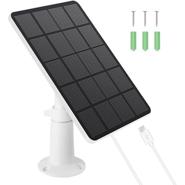 Solarpanel für Non-Stop-Ladung von Überwachungskameras, wasserdicht, kabellos, für den Außenbereich