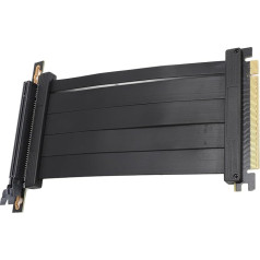 Yunseity PCI E 4.0 X16 Extender Riser Cable, 26GB/s GPU Extension Cable 90 Degree Adapter, 150mm High Speed Riser Card priekš RTX4090 RX6950XT X570 B550 Z690