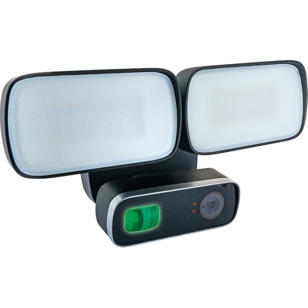 SCHWAIGER LED300 513 LED prožektors FullHD kamera Signalizācijas sirēna Interkoms Kustības sensors 5-in-1 Viedā mājas drošības sistēma WLAN Uzraudzība Infrasarkanā nakts redzamība