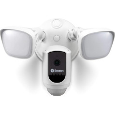 Swann 1080p Gen 2 Floodlight IP WiFi Camera with 30 Meter Colour Night Vision