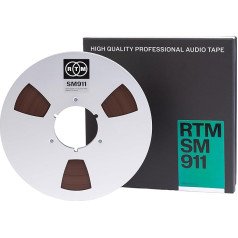 RTM Studio Master Recording SM 911 ¼ collas - Magnētiskā lente uz metāla spoles - 762 m - 10,5