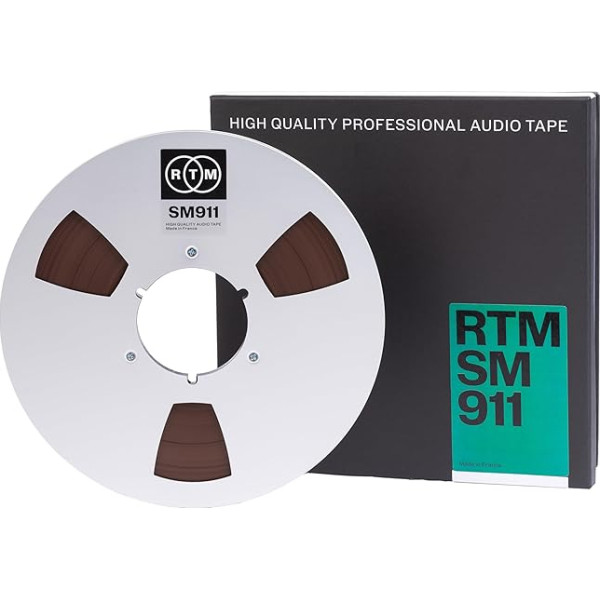 RTM Studio Master Recording SM 911 ¼ collas - Magnētiskā lente uz metāla spoles - 762 m - 10,5