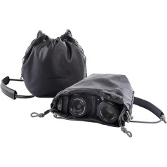 PGYTECH OneGo Camera Bag with Drawstring, Stylish Soft Shoulder Bags Compatible with Mirrorless Action Cameras, black, OneGo Shoulder Bag