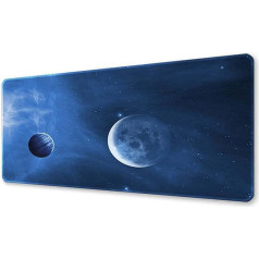 Morain Games Mouse Pad Gaming Large Mousepad Desk Mat Outer Space Big Keyboard Pads Table Accessories for Gaming and Office PC Laptop Computer 300 x 700 x 3 mm