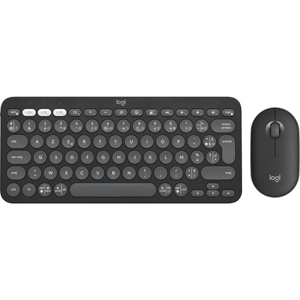 Logitech Pebble 2 Combo - franču AZERTY izkārtojums, tonēts grafīts