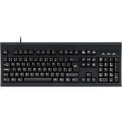 PERIBOARD-106 Tastatur schwarz Schwarz Lielbritānija Angļu izkārtojums angļu valodā