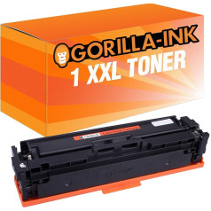 Gorilla-Ink 1 Toneris XXL saderīgs ar HP CF401X | Piemērots HP Color Laserjet Pro M252DW M252N M274DN M274N M274N M277DW M277N M277N | Zilais toneris 2 300 lappuses