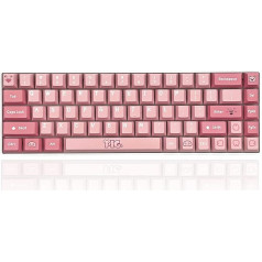 82 taustiņu biezs PBT rozā Cherry Keycap komplekts Mehāniskā tastatūra, kas saderīga ar Cherry MX, Gateron, Kailh, Outemu Piemērots 61/64/68 (rozā cūka)