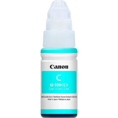 Canon Tintenbehälter GI-590 C cyan - Tintenpatrone 70 ml ORIGINAL für PIXMA Drucker MegaTank