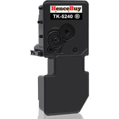 HenceBuy TK-5240K juodas 4000 puslapių toneris, suderinamas su Kyocera TK-5240 TK5240 TK5240K, skirtas Kyocera ECOSYS M5526cdn M5526cdw P5026cdn P5026cdw M5526 P5026 lazeriniam spausdintuvui 1 juodas