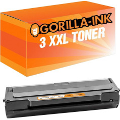 Gorilla-Ink 3 Toneris XXL ar mikroshēmu Saderīgs ar HP W1106A 106A | HP Laser 107 107A 107W MFP 130 135A 135AG 135W 135WG 137FWG 137FNW 138FNW 138FW 138P 138PN 138PN NW | 1.000 lappuses