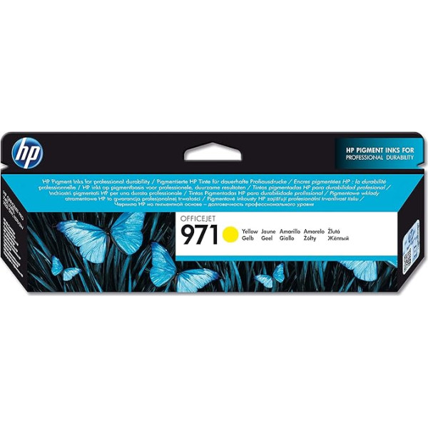 HP Original Tinte Nr. 971 Yellow für OFFICEJET PRO X451DN, X451DW, X476DN MFP, X476DW MFP, X551DW, X576DW MFP