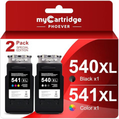 MYCARTRIDGE Phoever 540XL 541XL kasetnes saderīgas ar Canon printera kasetnēm 540 541 XL Multipack PG-540 CL-541 priekš Canon Pixma TS5150 TS5151 MG3650S MG3650 MG3150 MG3250 MG3550 MG3600 MG3600 MG3600