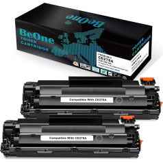 BeOne 2 x 78A CE278A tonera kasetne, kas saderīga ar HP LaserJet Pro M1536 MFP M1536DNF P1560 P1566 P1600 P1606 P1606DN (2 melni)