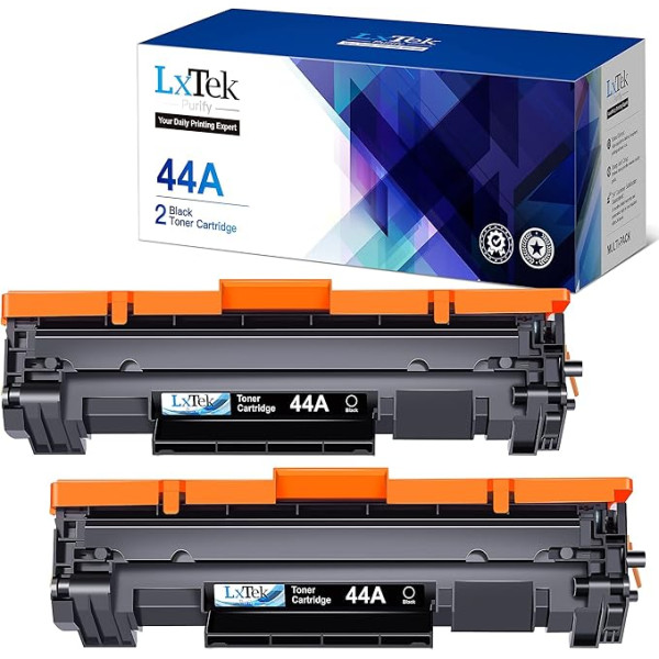 LxTek Purify CF244A 44A toneris, kas saderīgs ar HP 44A toneri HP MFP M28w toneri HP Laserjet Pro M15w M15a HP Laserjet Pro MFP M28a (melns, 2 gab.)