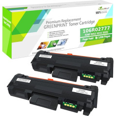 GREENPRINT suderinamos 2 juodos 3260 3215 3215 3225 3052 tonerio kasetės, skirtos Xerox Phaser 3052 3260 3260di 3260dni, Xerox WorkCentre 3215 3215ni 3222 5 322 5DNI