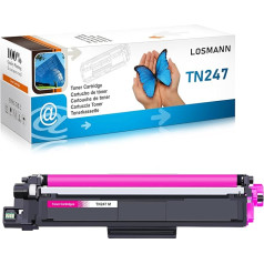 LOSMANN 1x Magenta toneris saderīgs ar Brother TN-247 TN-243 priekš Brother MFC-L3770CDW MFC-L3750CDW HL-L3230CDW HL-L3210CW MFC-L3710CW DCP-L3550CDW MFC-L3730CDN DCP-L3510CDW HL-L-L3510CDW