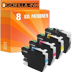 Gorilla-Ink 8 XXL kasetnes saderīgas ar Brother LC-3217 | MFC-J 6935DW MFC-J 5730DW MFC-J 6930DW MFC-J 5330DW MFC-J 5335DW MFC-J 5330DW MFC-J 6530DW MFC-J 5930DW