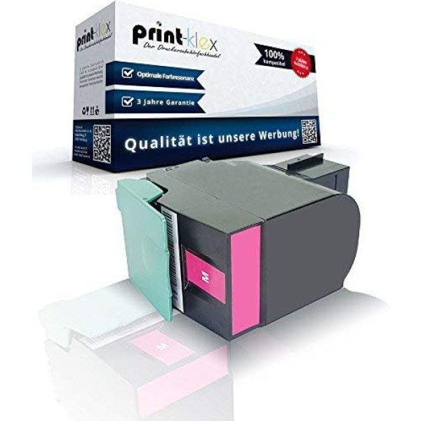 Print-Klex Tonerkartusche kompatibel für Lexmark CX317 CX317dn CX417de CX517de 71B20M0 71B0030 Rot Magenta - Office Line Serie