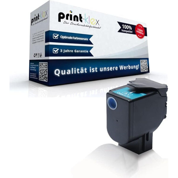 Print-Klex Rezerves XXL tonera kasetne, kas saderīga ar Lexmark C 2325 sērijas C 2325 dw C 2425 dw C 2425 dw C 2535 dw C 2535 dw C 2535 dw C 2320C0 zili zilā krāsā - Office Pro Series