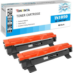 TONTINTA TN-1050 TN1050 TN1050 suderinamos 2 juodos spalvos tonerio kasetės, skirtos Brother HL-1110 HL-1112 HL-1112A HL-1210W 1212W DCP-1510 DCP-1512 DCP-1512A DCP-1610W DCP-1612W DCP-1612WE MFC-1810 MFC-1810 MFC-1810 MFC-1810