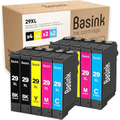 basink Ink Cartridge Compatible with Epson 29XL Pack 10 for XP235 XP245 XP247 XP-255 XP-257 XP332 XP335 XP345 XP432 XP435 XP442 XP445 XP45