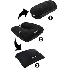 Daydream: Patented 3-in-1 Neck Pillow with Micro Beads, (N-5506), Neck Pillow, Travel Pillow, Neck Support Pillow, 33 x 31 x 12 cm