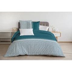 Home Linge Passion 3-daļīgs segas pārvalks 100% kokvilna 57 diegu skaits 240 x 260 cm noliekta Ziemassvētku eglīte Celadon