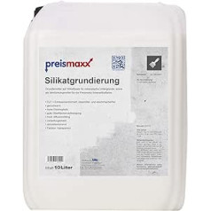 preismaxx Silicate Primer 10 litrų gruntas ir skiediklis, skirtas silikatiniams dažams viduje ir lauke