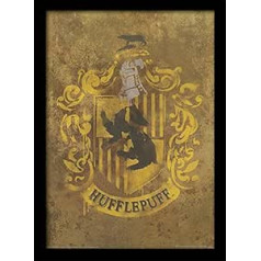 Pyramid International Harry Potter (Hufflepuff Crest) 30x40 cm ierāmēta druka, 250GSM PAPERWRAP MDF, daudzkrāsains, 44 x 33 x 4 cm