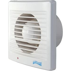 Ventilācijas aa10e aspiratora darbības pagrieziens ar indikatora gaismu cauruma diametram 100 mm/4