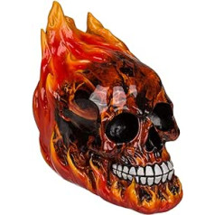 MIK funshopping Money Box Money Box Skull with Fire and Flames