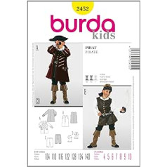 Burda B2452 pirātu šūšanas raksts 19 x 13 cm