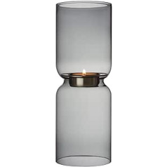 Iittala Candle Holder Lantern Glass Grey, 25 cm