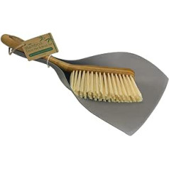 JVL Bamboo Dustpan and Broom