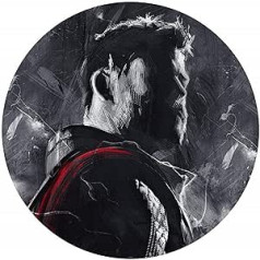 Komar Marvel DOT DD1-048 Apaļas un pašlīmējošas neaustas fototapetes - Avengers Painting Thor - Diametrs 125 cm - Sienas Uzlīme, Tapetes, Bērnu istabas Sienas Uzlīme