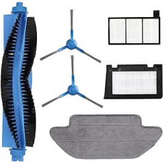 Shellbot aksesuāri Shellbot robotu putekļu sūcējam, 6 gabali, 1 galvenā suka, 2 sānu sukas, 2 filtri, 1 salvetes, putekļsūcēja robota daļu rezerves daļas Shellbot SL60