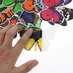 JPGhaha Pack of 20 Butterfly Window Stickers, Window Stickers, Cheerful for Windows to Prevent