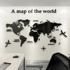 3D akrilo menas Aukštos kokybės sienų meno freskos Pasaulio žemėlapis Žemės pasaulio dekoras Krištolinis sienų menas Sienų tapyba Sienų apdaila Sienų lipdukas Lipnus 230 x 120 cm